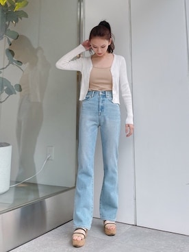 「Vicente（ヴィセンテ）のアイテム（キャミソール）」を使った、🍊さん（レディース・160cm）の春コーディネート