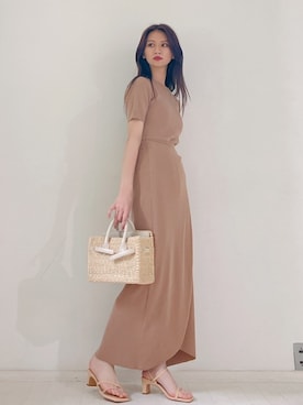 「Vicente（ヴィセンテ）のアイテム（スカート）」を使った、🍊さん（レディース・162cm）の夏コーディネート