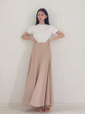 「Vicente（ヴィセンテ）のアイテム（スカート）」を使った、🍊さん（レディース・162cm）の夏コーディネート