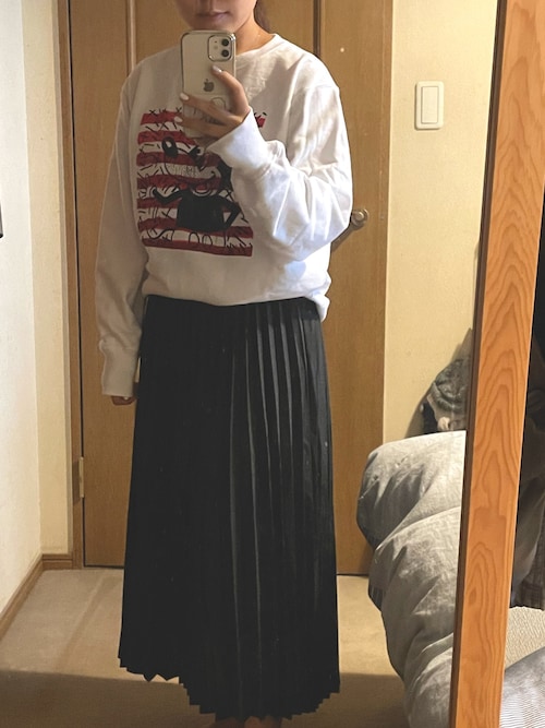 餃子太郎 Uniqloのスカートを使ったコーディネート Wear