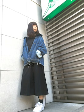 「doublet（ダブレット）のアイテム（ジャケット/アウター）」を使った、Yasukoさん（レディース・161cm）の春コーディネート