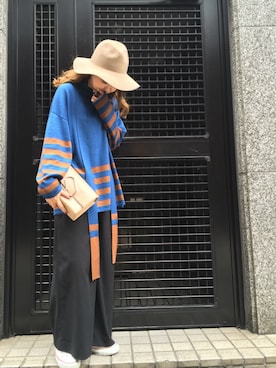 「CULLNI（クルニ）のアイテム」を使った、Yasukoさん（レディース・161cm）の秋コーディネート