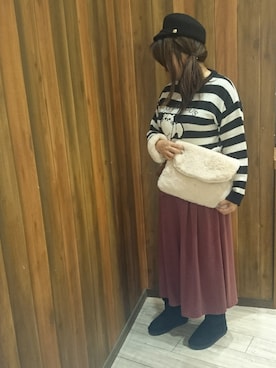 浜北あすかさん（レディース・158cm）の秋コーディネート