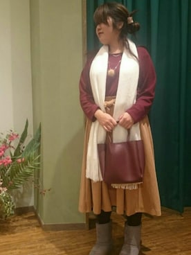 浜北あすかさん（レディース・158cm）の秋コーディネート