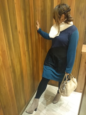 浜北あすかさん（レディース・158cm）の冬コーディネート