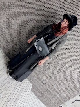 「H&M（エイチ・アンド・エム）のアイテム（ハット）」を使った、67さん（レディース・148cm）の秋コーディネート