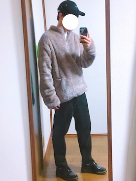 「アイテム（その他トップス、ブラウン系）」を使った、KAZUさん（メンズ・172cm）の秋コーディネート