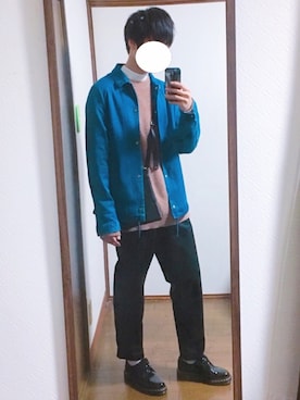「デニムコーチジャケット」｜KAZUさん（メンズ・172cm）の秋コーディネート