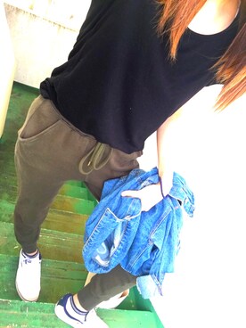 「GRL（グレイル）のアイテム（デニムジャケット）」を使った、Aika さん（レディース・159cm）の春コーディネート