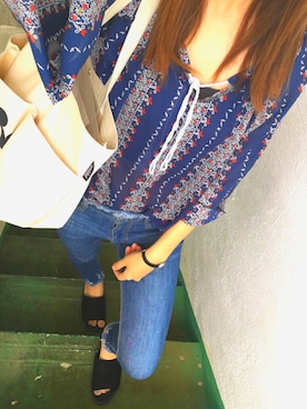 「Sweet（スウィート）のアイテム」を使った、Aika さん（レディース・159cm）の夏コーディネート