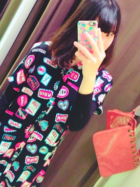 「ZARA（ザラ）のアイテム（シャツワンピース、ブラック系）」を使った、kanonpyさん（レディース・167cm）の冬コーディネート