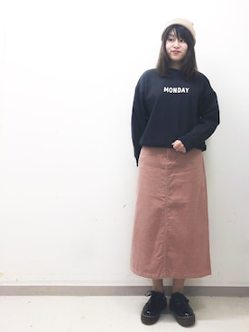 りさん（レディース・161cm）の冬コーディネート