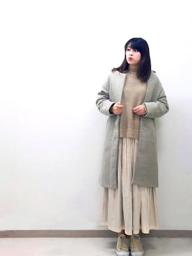 りさん（レディース・161cm）の冬コーディネート