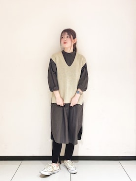 りさん（レディース・161cm）の冬コーディネート