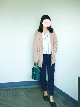 「NET（ネット）のアイテム（テーラードジャケット）」を使った、kaorudono77777さん（レディース・161cm）の春コーディネート