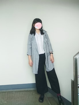 「NET（ネット）のアイテム（テーラードジャケット）」を使った、kaorudono77777さん（レディース・161cm）の春コーディネート