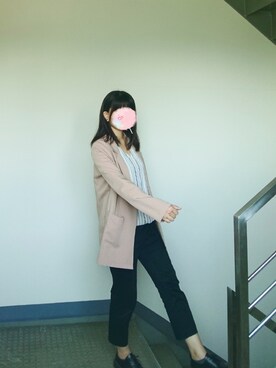 「NET（ネット）のアイテム（スラックス）」を使った、kaorudono77777さん（レディース・161cm）の春コーディネート