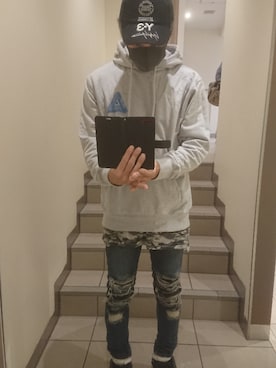 「palace」｜「アイテム（キャップ）」を使った、たっくんさん（メンズ・176cm）の秋コーディネート