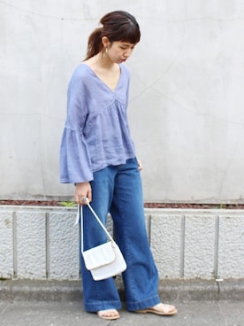 「FRAMeWORK（フレームワーク）のアイテム」を使った、eripoyoさん（レディース・164cm）の春コーディネート