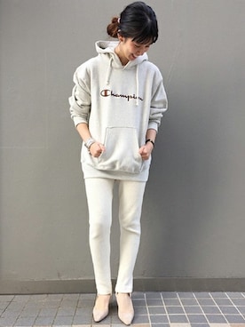 「FRAMeWORK（フレームワーク）のアイテム（パンツ）」を使った、eripoyoさん（レディース・163cm）の秋コーディネート