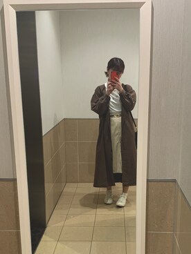 「RETRO GIRL（レトロガール）のアイテム（トレンチコート）」を使った、rihoさん（レディース・162cm）の秋コーディネート