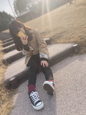 「CONVERSE（コンバース）のconverse（コンバース） ALL STAR OX（オールスターOX）（スニーカー）」を使った、たぁくんさん（メンズ・165cm）の春コーディネート