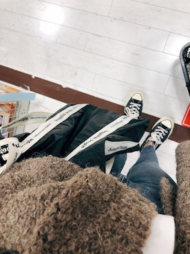 「MOUSSY（マウジー）のMVS SKINNY（デニムパンツ）」を使った、Sさん（レディース・164cm）の秋コーディネート