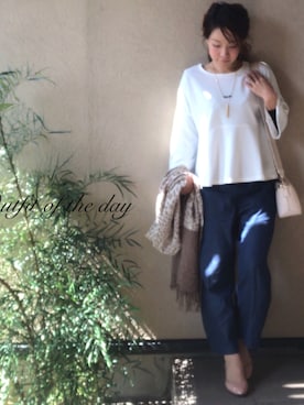 「NETSTAR（ネットスター）のアイテム（パンツ）」を使った、Tokoさん（レディース・152cm）の春コーディネート