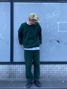「SWAGGER（スワッガー）のアイテム（ハンチング/ベレー帽）」を使った、Hayato  Suzukiさん（メンズ・174cm）の冬コーディネート