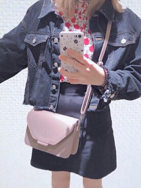 「nice claup」｜「アイテム（デニムジャケット）」を使った、ユキさん（レディース・158cm）の春コーディネート