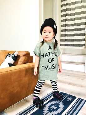 「BdeR（ビーデアール）のアイテム」を使った、cocoharuさん（キッズ・90cm）の秋コーディネート