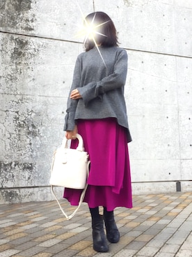 kyoooco♡さん（レディース・162cm）の冬コーディネート