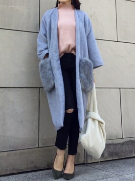 kyoooco♡さん（レディース・162cm）の冬コーディネート