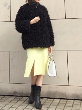 「kormarch」｜「アイテム（ブーツ）」を使った、kyoooco♡さん（レディース・162cm）の冬コーディネート
