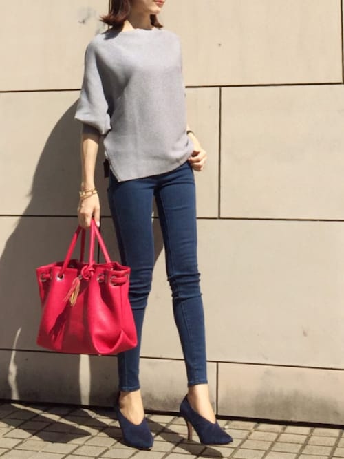 Hd限定スキニージーンズ コーデ レディース 人気のファッション画像