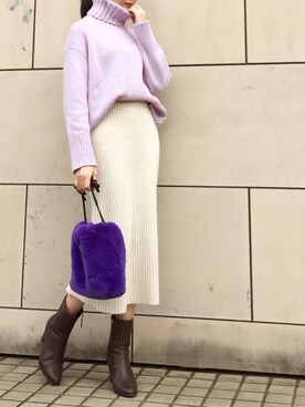 kyoooco♡さん（レディース・162cm）の冬コーディネート