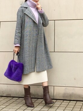 kyoooco♡さん（レディース・162cm）の冬コーディネート