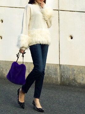 kyoooco♡さん（レディース・162cm）の冬コーディネート