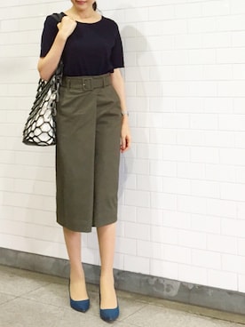 「REAL CUBE（リアルキューブ）のアイテム（バッグ）」を使った、kyoooco♡さん（レディース・162cm）の秋コーディネート