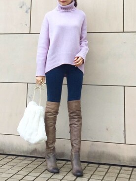 kyoooco♡さん（レディース・162cm）の冬コーディネート