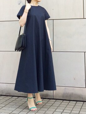 「titivate（ティティベイト）のﾌﾚｱﾏｷｼﾜﾝﾋﾟｰｽ（ワンピース）」を使った、kyoooco♡さん（レディース・162cm）の春コーディネート