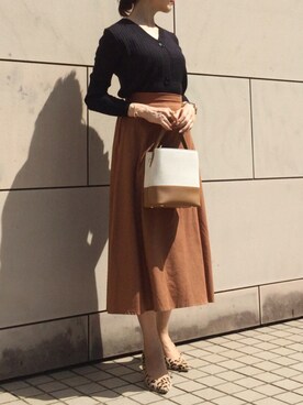 「titivate（ティティベイト）の4.5cmヒールポインテッドトゥパンプス（パンプス）」を使った、kyoooco♡さん（レディース・162cm）の秋コーディネート