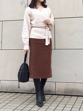 kyoooco♡さん（レディース・162cm）の冬コーディネート