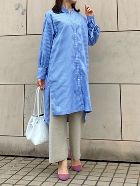 「VASIC（ヴァジック）のアイテム（トートバッグ）」を使った、kyoooco♡さん（レディース・162cm）の冬コーディネート