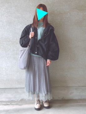 「archives（アルシーヴ）のアイテム（マウンテンパーカー）」を使った、naccoさん（レディース・157cm）の春コーディネート