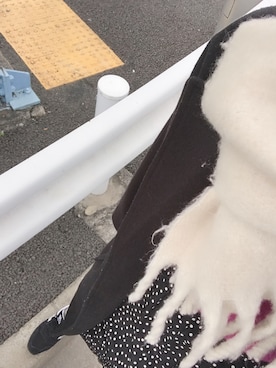 「DHOLIC（ディーホリック）のアイテム（チェスターコート）」を使った、さいちゃんさん（レディース・175cm）の冬コーディネート
