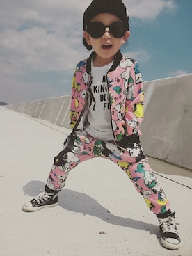 L×Mさん（キッズ・90cm）の春コーディネート