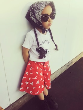 L×Mさん（キッズ・90cm）の夏コーディネート