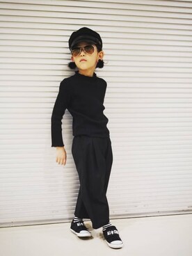 「on the day（オンザデイ）のアイテム」を使った、L×Mさん（キッズ・110cm）の秋コーディネート