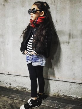 L×Mさん（キッズ・110cm）の冬コーディネート